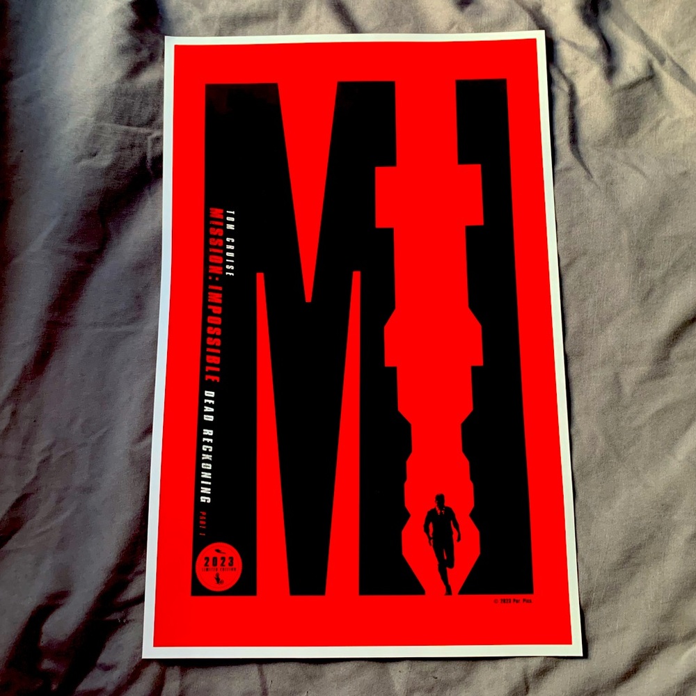 Mission Impossible 2023 Limited Edition Movie Poster